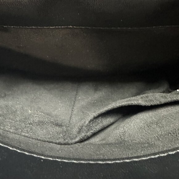 Steve Madden Black Velvet Shoulder Bag Chain Strap Y2K - Picture 7 of 11